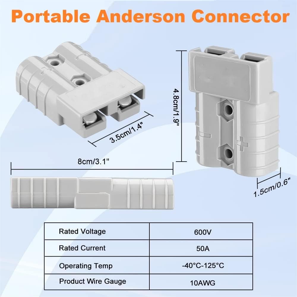 Dual MCPlug To Anderson Style Cable for Solar Panel